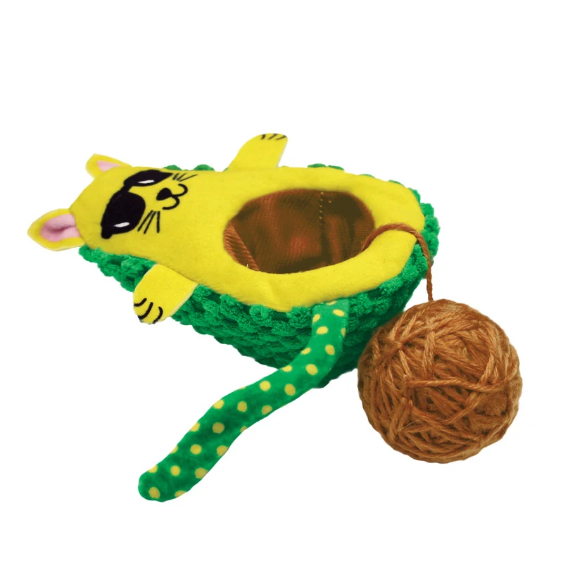 GATO AGUACATE CON BOLA DE HILO