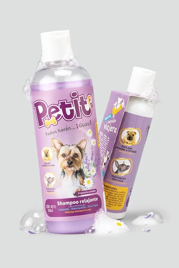 SHAMPOO PERROS LAVANDA-MANZANILLA PARA EL CUIDADO DE LA PIEL - 500 ML