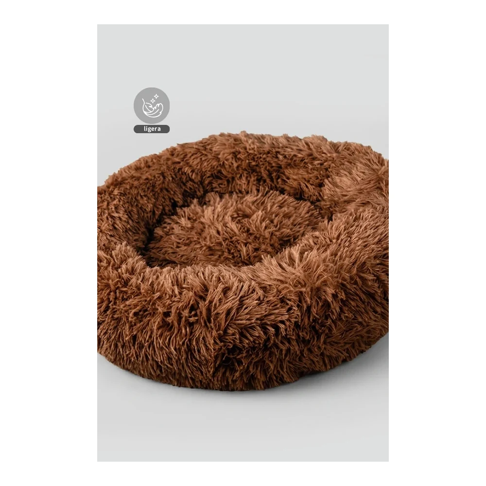 CAMA REDONDA PARA MASCOTAS L, MARRON 70 CM